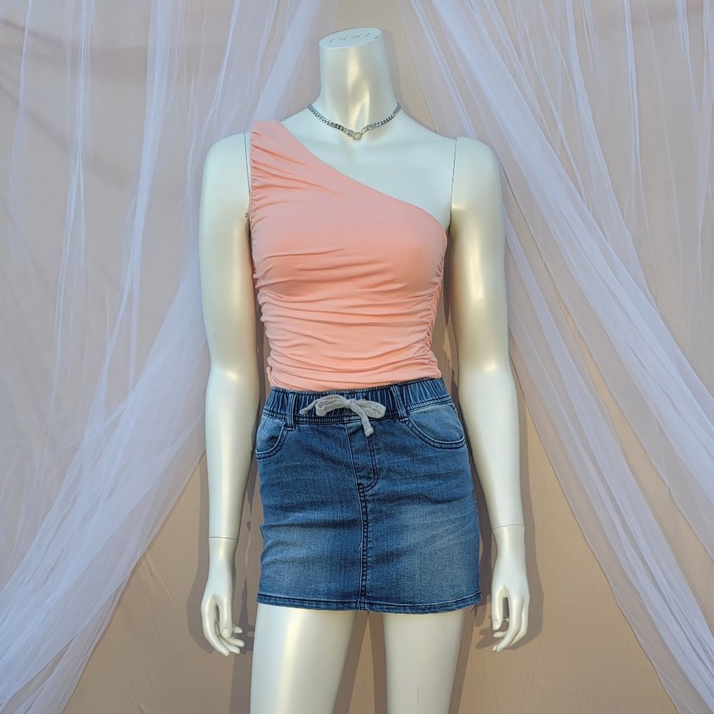 Peach One Shouldered Top NWT